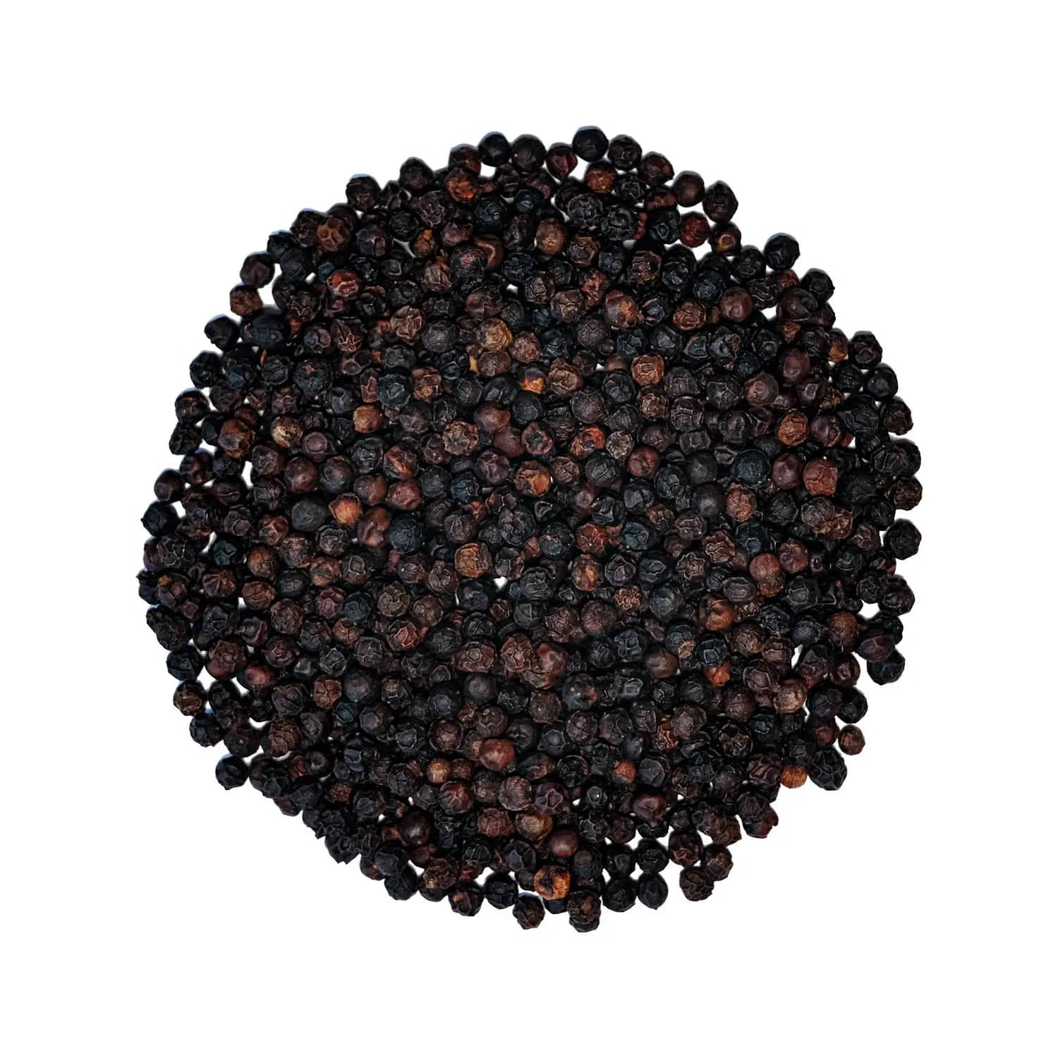 Dried black pepper from Kerala